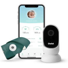 Owlet Cam 2 kamera & Smart Sock 3 Duo chytrá ponožka tmavě zelená