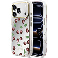 Guess PC/TPU Mirror Glitter Cherry MagSafe kryt iPhone 17 Pro Max