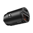 RhinoTech Mini nabíječka do auta USB-C + USB-A, 30W černá