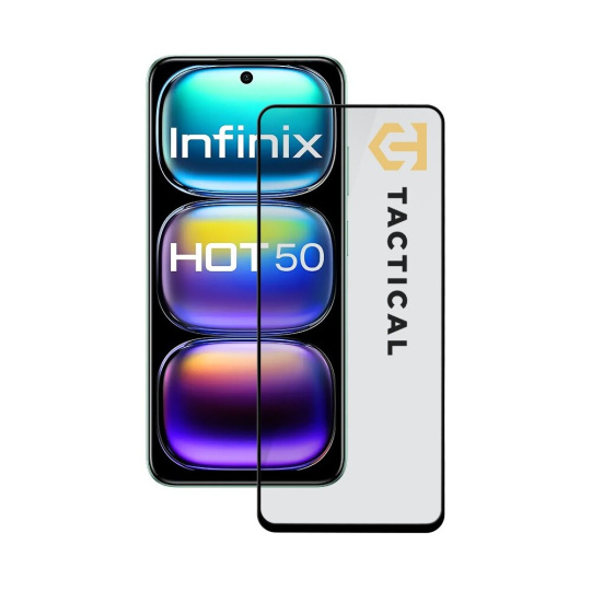 Tactical Glass Shield 5D sklo pro Infinix Hot 50 4G černé