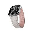 Epico Magnetic+ silikonový řemínek pro Apple Watch 42/41/40/38mm hvězdně bílý