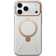 Torras Ostand Q3 VegSkin MagSafe kryt iPhone 17 Pro Max pearl gray