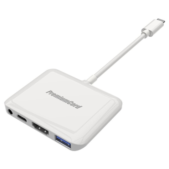 PremiumCord Adapter USB-C na HDMI rozlišení obrazu 4K s USB Aluminium PremiumCord Adapter USB-C na HDMI rozlišení obrazu 4K s USB Aluminium