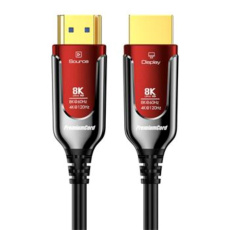 PREMIUMCORD Ultra High Speed HDMI 2.1 optický fiber kabel 8K@60Hz, zlacené 25m PREMIUMCORD Ultra High Speed HDMI 2.1 optický fiber kabel 8K@60Hz, zlacené 25m