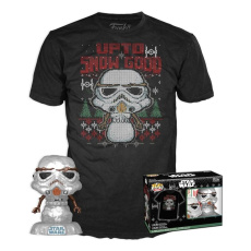 Funko POP! & Tee Box: Star Wars - Holiday Stormtrooper (MT) S