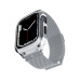 Spigen Metal Fit Pro řemínek s pouzdrem Apple Watch 9/8/7 (45mm) stříbrný