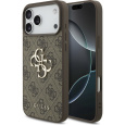 Guess PU 4G Metal Logo kryt iPhone 17 Pro Max hnědý