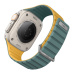 UNIQ Revix Evo oboustranný řemínek Apple Watch 49/46/45/44/42mm (zelený/žlutý)