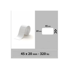 Niimbot štítky R 45x20mm 320ks pro B21, B21S, B3, B1S bílé