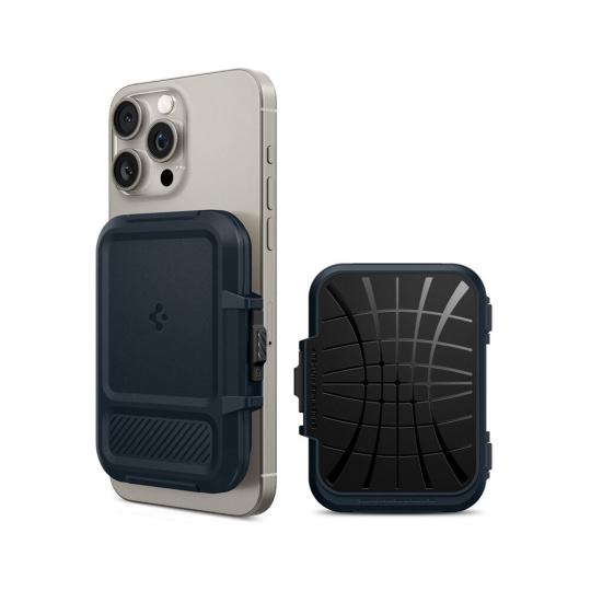Spigen Lock Fit MagSafe Wallet peněženka tmavě modrá