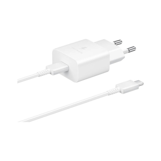 Samsung 15W USB-C nabíječka s kabelem bílá (Bulk)