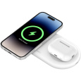 Belkin BOOST CHARGE PRO Qi2 2v1 magnetická nabíjecí podložka iPhone/AirPods bílá