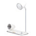 WG - Led lampička s bezdrátovým nabíjením a bluetooth speakerem WG Retro Kathie, bílá