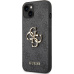 Guess PU 4G Metal Logo kryt iPhone 14 šedý