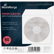 MediaRange obálka papír s klopou a okénkem 50ks