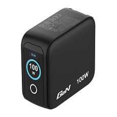 VERBATIM Mini GaN Nabíječka s displejem 100W, 2xUSB-C, 1xUSB-A, černá