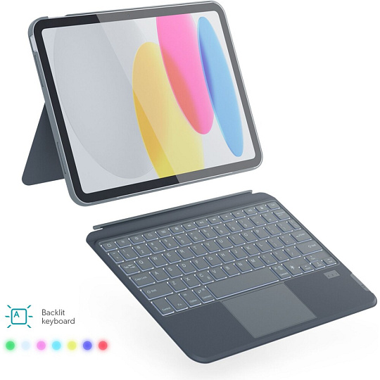 Epico pouzdro s podsvícenou klávesnicí pro Apple iPad Pro 11" (M4) - slovenština/šedá