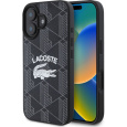 Lacoste Blend Monogram MagSafe kryt pro iPhone 16 černý