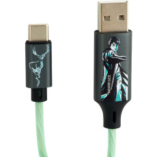 Lazerbuilt svítící nabíjecí kabel USB-C Harry Potter - Patronus 1,2 m