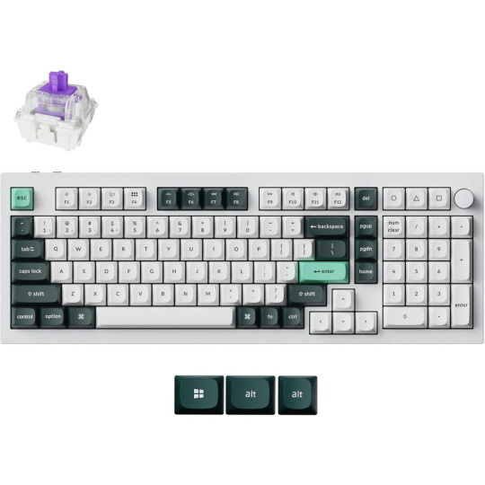 Keychron Q5 HE herní klávesnice (US) bílá