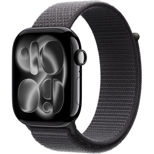 Apple Watch 49/46/45/44mm tmavě šedý provlékací sportovní řemínek