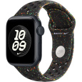 Apple Watch 41/40/38mm Midnight Black sportovní řemínek Nike M/L