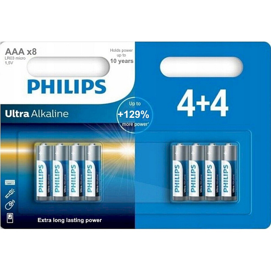 Philips LR03E8B/10 Ultra Alkaline 8x AAA baterie