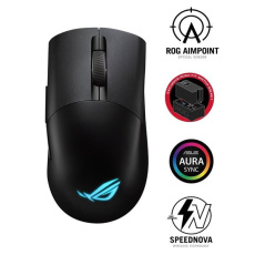 ASUS myš ROG KERIS WIRELESS AIMPOINT (P709), RGB, Bluetooth, černá