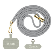OBAL:ME NeckTag Allure popruh na telefon světle šedý