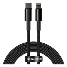 Baseus Tungsten Gold kabel USB-C/Lightning (PD) 20W 2m černý
