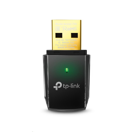 TP-Link Archer T2U WiFi5 USB adapter (AC600,2,4GHz/5GHz,USB2.0)