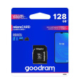 GOODRAM MicroSDXC karta 128GB M1AA, UHS-I Class 10, U1 + adaptér