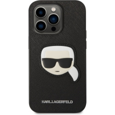 Karl Lagerfeld PU Saffiano Karl Head kryt iPhone 14 Pro černý