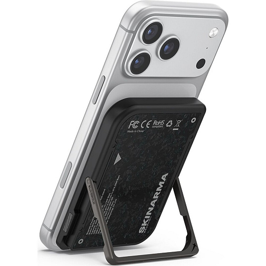 SKINARMA Vektor Nexus MagSafe powerbanka (5000 mAh) 20W, USB-C PD, Onyx