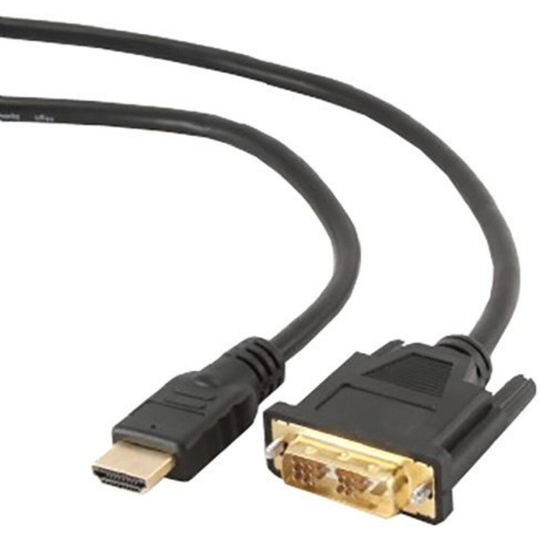 Gembird kabel HDMI - DVI pozlacené konektory 1,8m černý