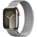 Apple Watch Series 9 Cellular 41mm Stříbrná ocel se stříbrným milánským tahem