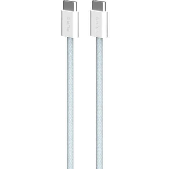 PURO Fabrik 2.0 USB-C/USB-C kabel (60W) 1,5 m, svetlě modrý