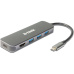 D-Link 5v1 USB-C Hub PD 60W antracitový