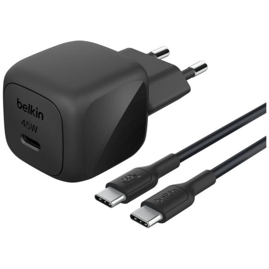 Belkin BOOST CHARGE™ 45W USB-C Power Delivery PPS nabíječka, 1m USB-C/USB-C kabel černá