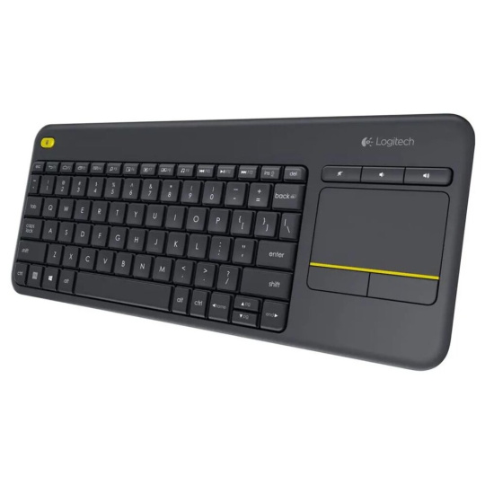 Logitech Wireless Keyboard K400 Plus bezdrátová klávesnice CZ/SK černá