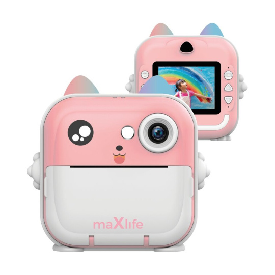 Maxlife MXPC-100 dětský fotoaparát s tiskárnou růžový Maxlife MXPC-100 dětský fotoaparát s tiskárnou růžový