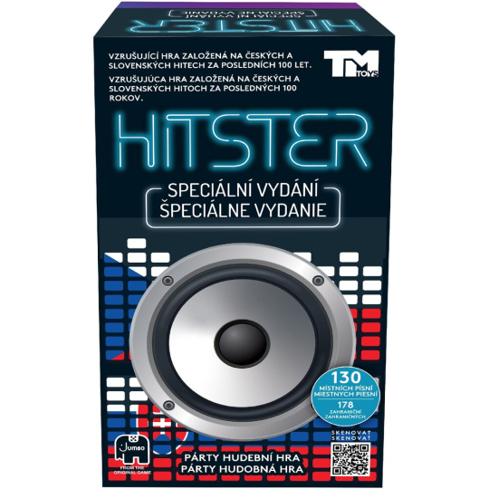 Hudební hra HITSTER CZ/SK Jumbo edice Hudební hra HITSTER CZ/SK Jumbo edice