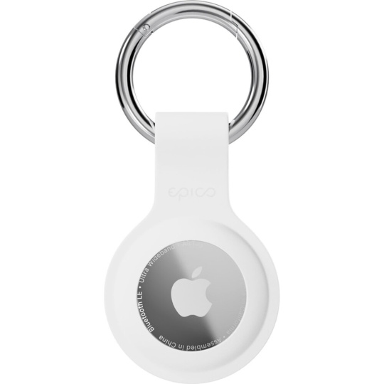 Epico silikonové pouzdro s plnou zadní stranou pro AirTag bílé Epico silikonové pouzdro s plnou zadní stranou pro AirTag bílé