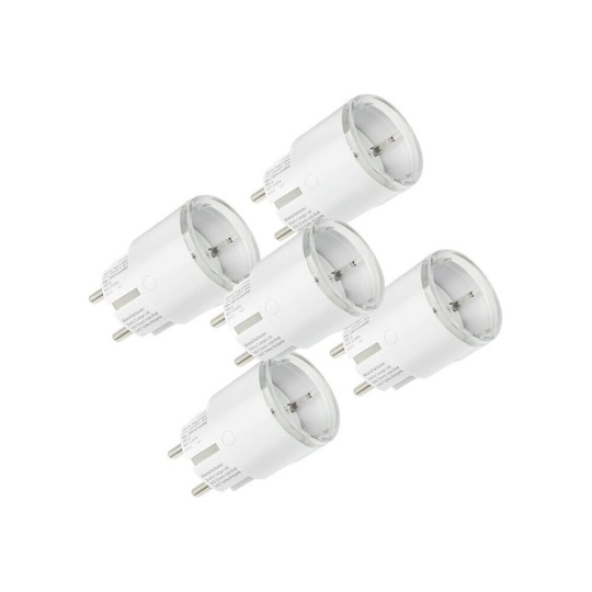 Shelly Plug S MTR Gen3 12A sada 5 chytrých zásuvek bílá