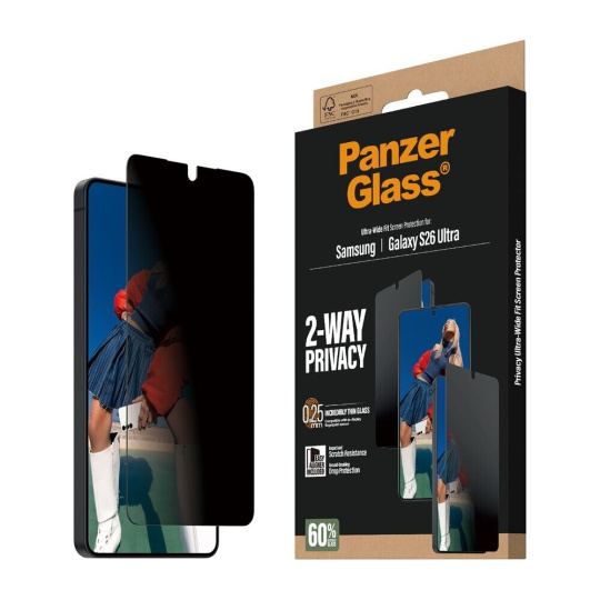 PanzerGlass® Privacy sklo s instalačním rámečkem Samsung Galaxy S26 Ultra