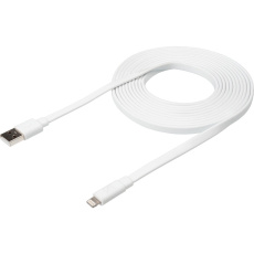 Xtorm Flat USB-A/Lightning plochý kabel 3 m bílý