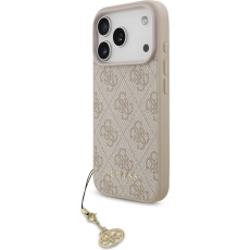 Guess 4G Charm kryt iPhone 17 Pro růžový