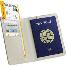 Satechi FindAll Passport Cover lokátor Apple Find My béžový