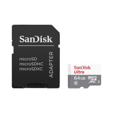 SanDisk Ultra MicroSDXC Class 10 UHS-I Android paměťová karta 64GB  + adaptér