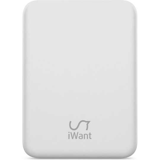 iWant MagSafe powerbanka 4200 mAh světle šedá